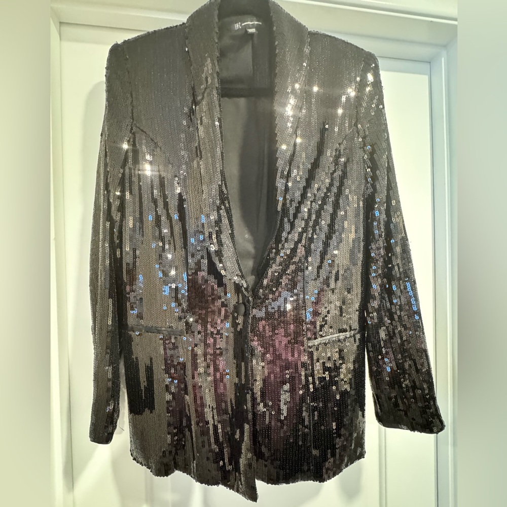 INC International Concepts Sparkling Sequin Blazer